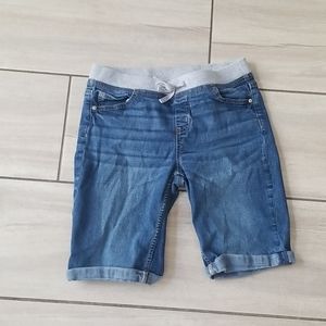 Justice long jean short